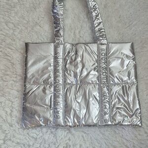 Silver Bath & Body Works Tote Bag